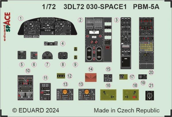 Eduard 3DL72030 PBM-5A SPACE ACADEMY 1/72
