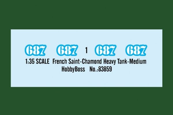 Hobby Boss 83859 French Saint Chamond Heavy Tank Medium