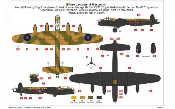 Airfix 09007 Avro Lancaster B.III 'Dambusters' (Anniversary Edition) 1:72