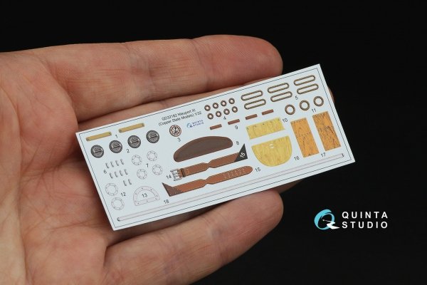Quinta Studio QD32182 Nieuport XI 3D-Printed &amp; coloured Interior on decal paper (CSM) 1/32
