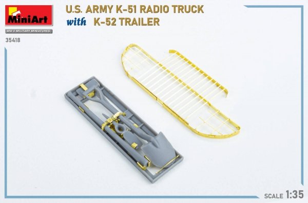 MiniArt 35418 US ARMY K-51 RADIO TRUCK WITH K-52 TRAILER. INTERIOR KIT 1/35