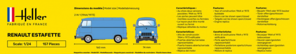 Heller 56743 Starter Kit - Renault Estafette 1/24