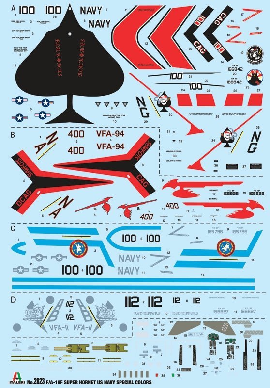 Italeri 2823 F/A-18F U.S. Navy Special Colors 1/48