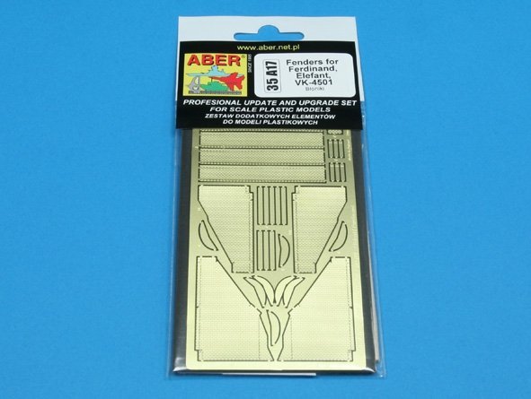 Aber 35A017 Błotniki do wozów Ferdynand / Elefant, VK-4501 (1:35)