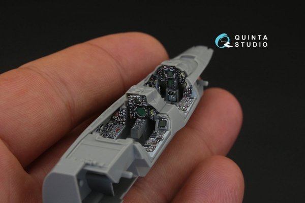 Quinta Studio QD72025 F-14A 3D-Printed &amp; coloured Interior on decal paper (for GWH kit) 1/72