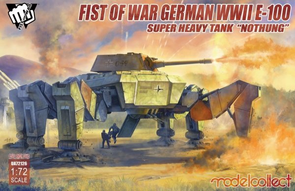 Modelcollect UA72126 Fist of War German WWII E-100 Supper Heavy Tank Nothung (1:72)