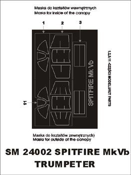 Montex SM24002 Spitfire Mk V B TRUMPETER