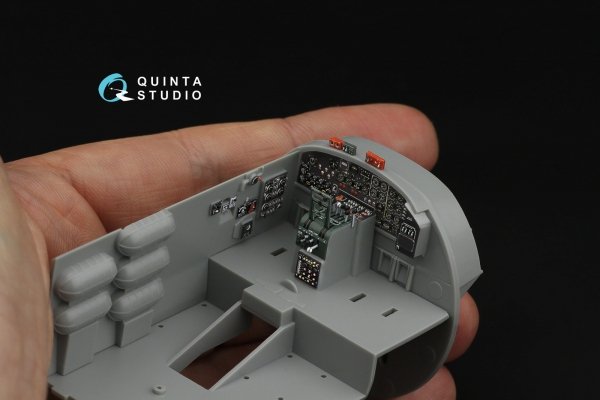 Quinta Studio QD48542 Boeing B-17F 3D-Printed &amp; coloured Interior on decal paper (HK models, Eduard) 1/48