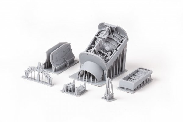 Eduard 648974 F-16C wheel bays early PRINT KINETIC MODEL 1/48