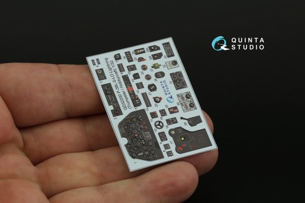 Quinta Studio QD32200 P-38L-5-LO Lightning 3D-Printed &amp; coloured Interior on decal paper (Trumpeter/Hobbycraft) 1/32