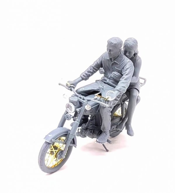 Gecko Models 35GM0127 60’~70's Southern Vietnamese &amp; Japanese SS50E Motorbike Set 1/35
