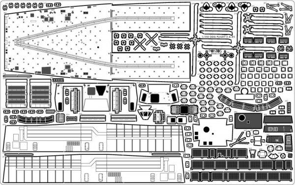 Pontos 35028F1 USS DDG-92 Momsen Flight IIa Detail Up Set 1/350