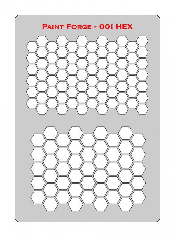 Paint Forge PFST001M STENCIL - HEX