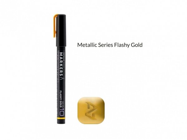 Gaahleri GM-MS10 Metallic Series Markers Flashy Gold