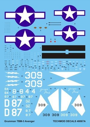 Techmod 48067 - Grumman TBM-3 Avenger (1:48)