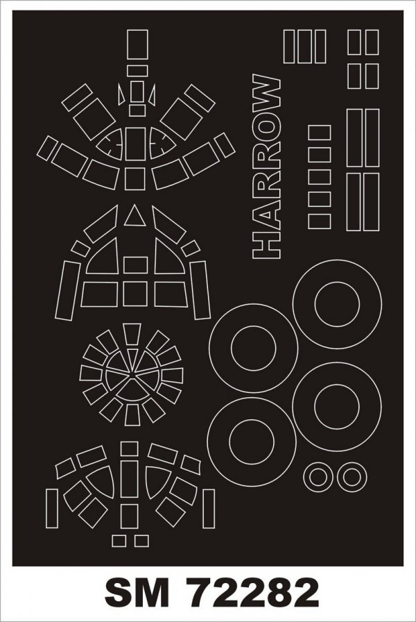 Montex SM72282 HP HARROW VALOM 1/72