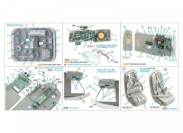 Quinta Studio QD+48357 Ka-27PL Military version 3D-Printed &amp; coloured Interior on decal paper (Hobby Boss) (with 3D-printed resin parts) 1/48