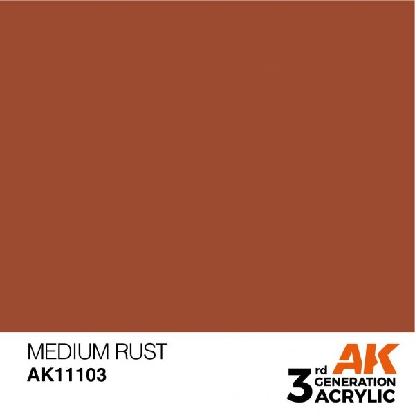 AK Interactive AK11103 MEDIUM RUST – STANDARD 17ml