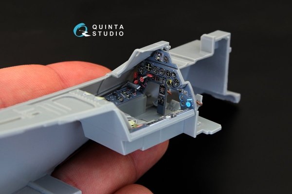 Quinta Studio QD32055 FW 190A-5 3D-Printed &amp; coloured Interior on decal paper (for Hasegawa kit) 1/32