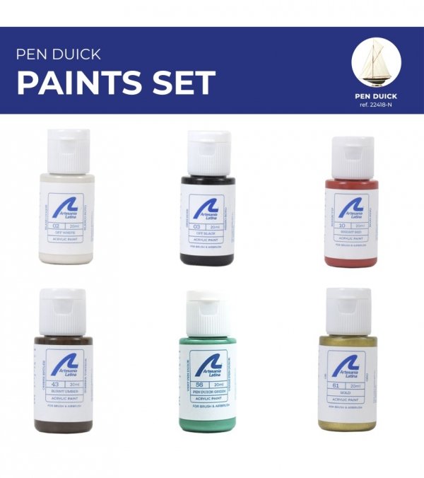 ARTESANIA LATINA 277PACK32 Zestaw farb akrylowych 6x20 ml - Pen Duick