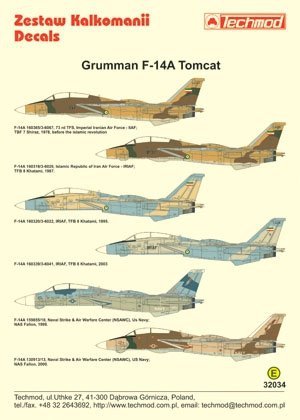 Techmod 32034 - Grumman F-14A Tomcat (1:32)