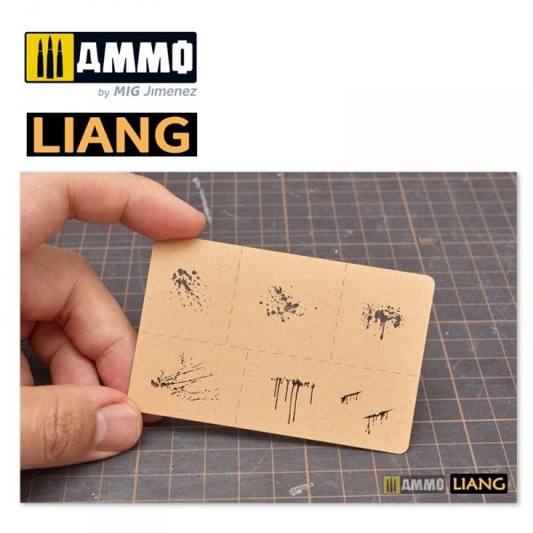 Liang 0005 Splashes Blood Effects Airbrush Stencils