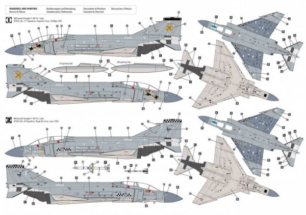 Hobby 2000 72081 F-4K Phantom FG.1 Late Vol.1 ( Fujimi + Cartograf + Maski ) 1/72