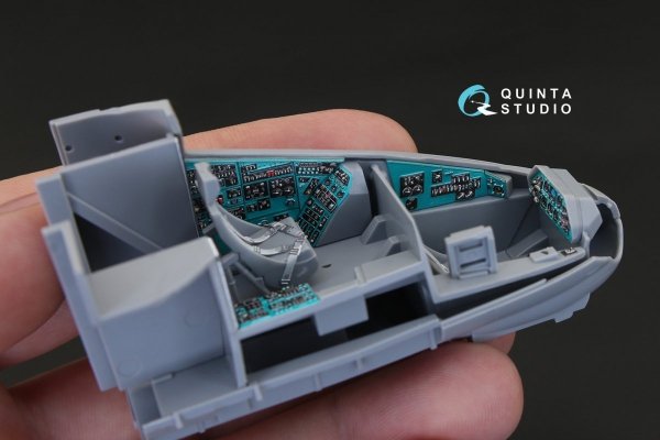 Quinta Studio QD48155 Mi-24P 3D-Printed &amp; coloured Interior on decal paper (for Zvezda kit) 1/48