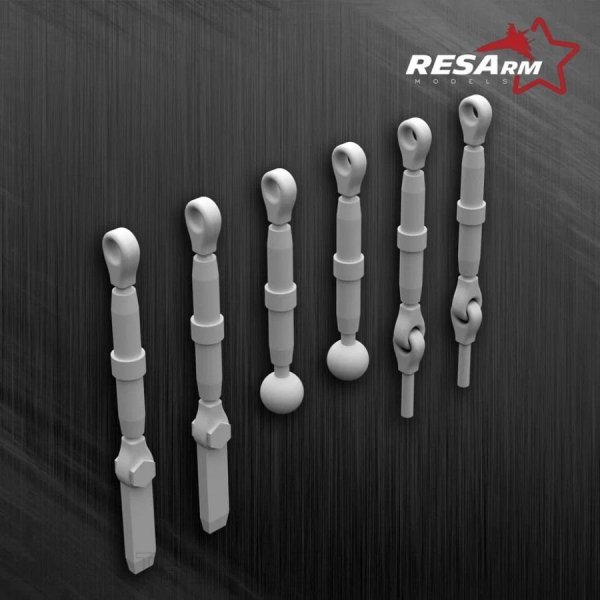 RESARM 48-05022 Turnbuckles TYPE 2 (3D resin printing) 1/48