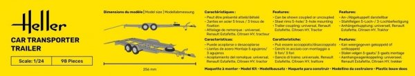 Heller 56774 Car Transport Trailer - Starter Kit 1/24