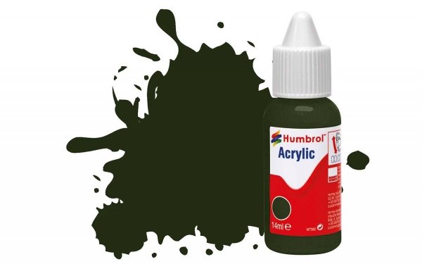 Humbrol DB0163 No 163 Dark Green - Satin - 14ml.