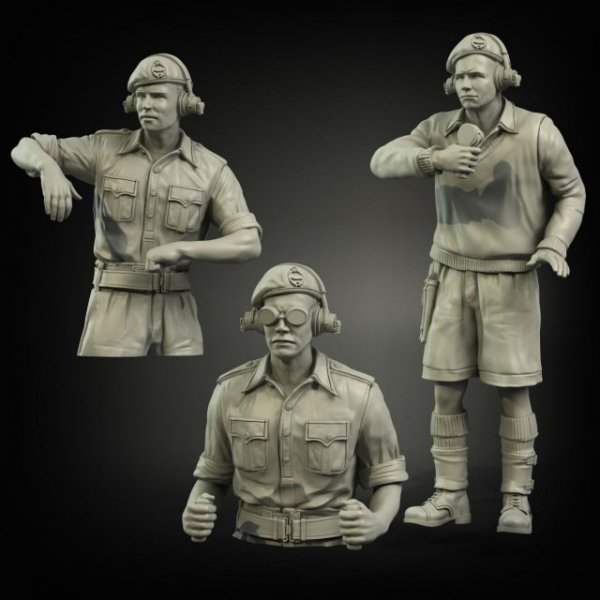 Panzer Art FI35-057 British RAC in North Africa Early Tank Crew 1/35