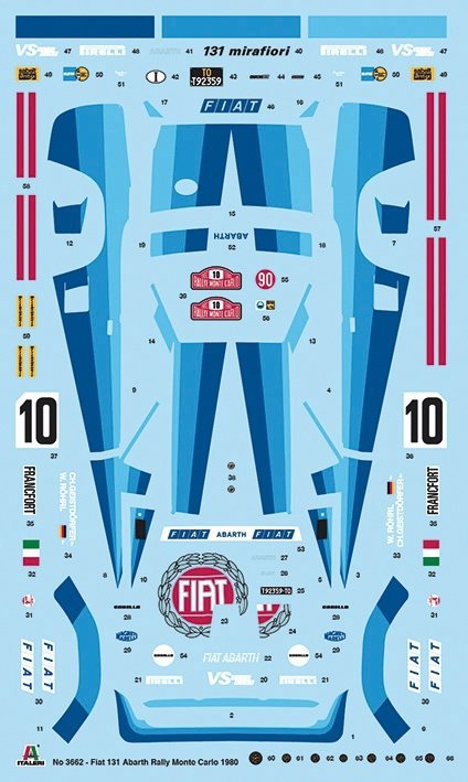 Italeri 3662 FIAT 131 Abarth Rally (1:24)