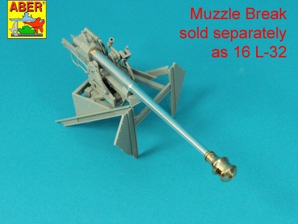 Aber 16l-32 Late muzzle brake for barrels in / późny hamulec do luf używanych w: PzKpfw. IV, Ausf. H: StuG. III, Ausf. G-Late, PaK 40 Middle 1/16