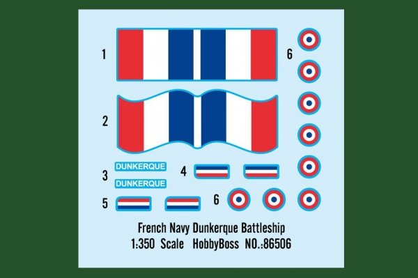 Hobby Boss 86506 French Navy Dunkerque Battleship 1/350