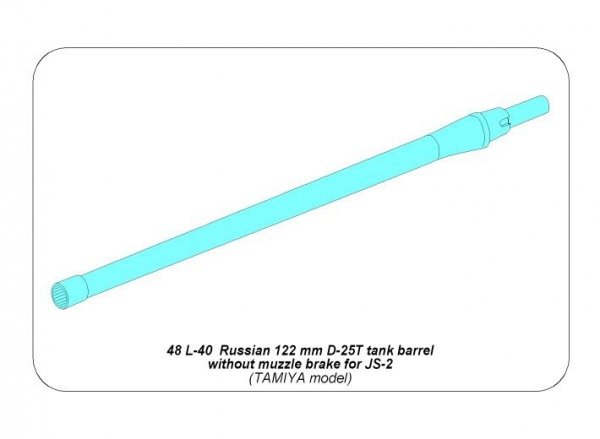 Aber 48L-40 Lufa do czołgu IS-2 1/48