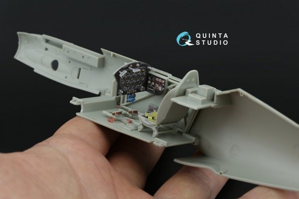 Quinta Studio QD+32241 MiG-3 3D-Printed &amp; coloured Interior on decal paper (Trumpeter) (with 3D-printed resin parts) 1/32