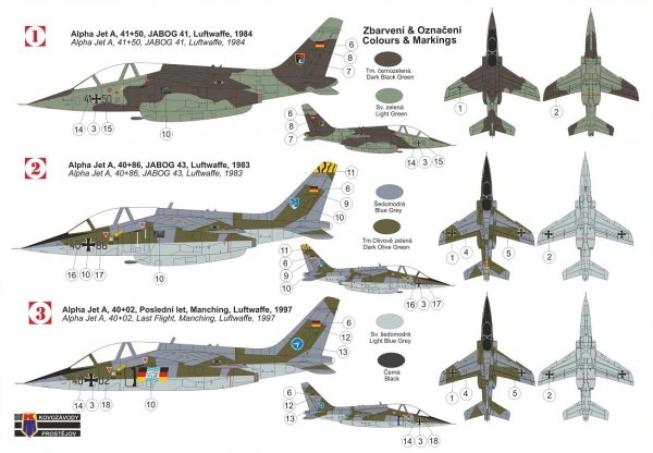 Kovozavody Prostejov KPM0266 Alpha Jet A „Bundesluftwaffe“ 1/72