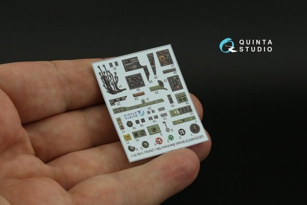 Quinta Studio QDS-48378 Bristol Blenheim Mk.I 3D-Printed &amp; coloured Interior on decal paper (Airfix) (Small version) 1/48