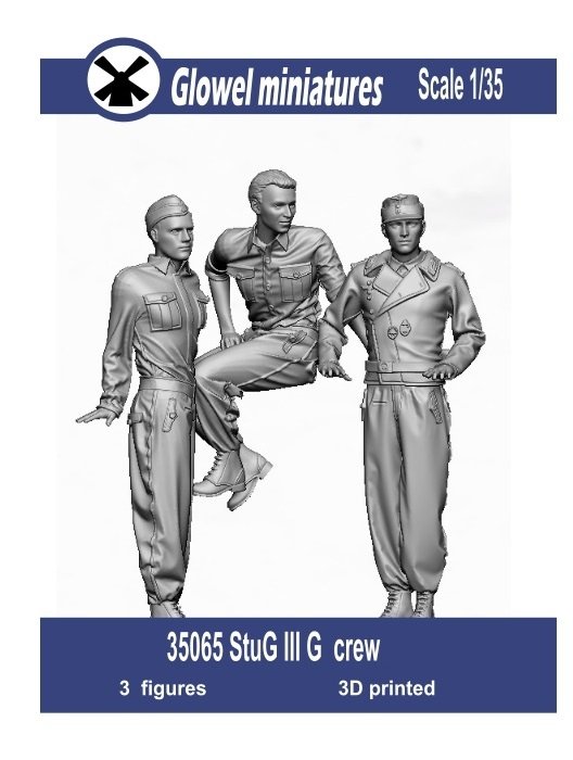 Glowel Miniatures 35065 StuG IIIG crew