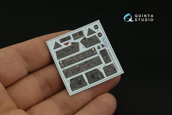Quinta Studio QD48354 Mi-17 (Mi-8MT Export version) 3D-Printed &amp; coloured Interior on decal paper (Zvezda) 1/48