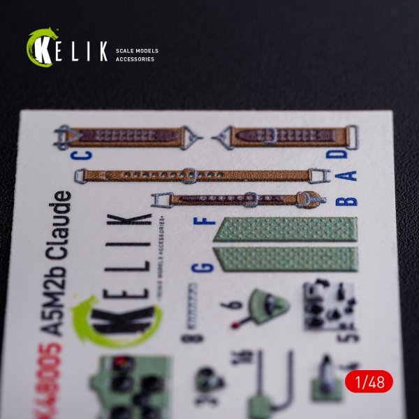 KELIK K48005 A5M2B Claude interior 3D decals for WingsyKits kit 1/48