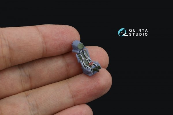 Quinta Studio QD+72157 Su-34 3D-Printed coloured Interior on decal paper (Trumpeter) (with 3D-printed resin part) 1/72