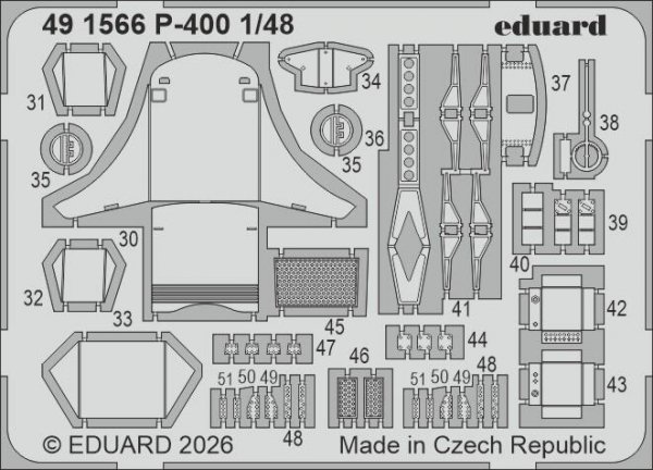 Eduard 491566 P-400 for ARMA HOBBY 1/48