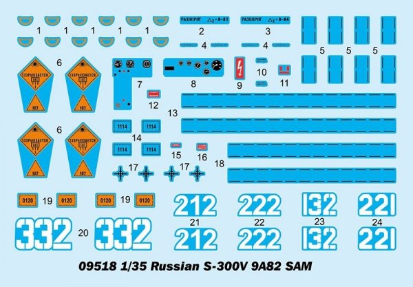 Trumpeter 09518 Russian S-300V 9A82 SAM 1/35