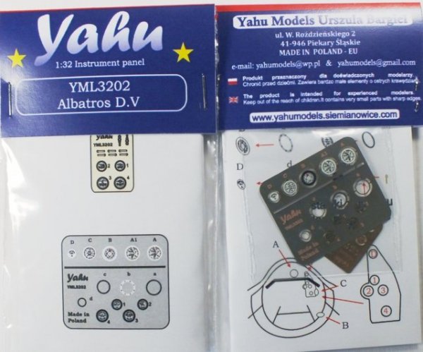 Yahu YML3202 Albatros D.V 	(Wingnut Wings) 1:32