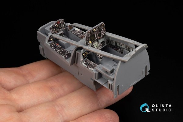 Quinta Studio QD+48449 F-4G late 3D-Printed &amp; coloured Interior on decal paper (Zoukei Mura SWS) (with 3D-printed resin parts) 1/48