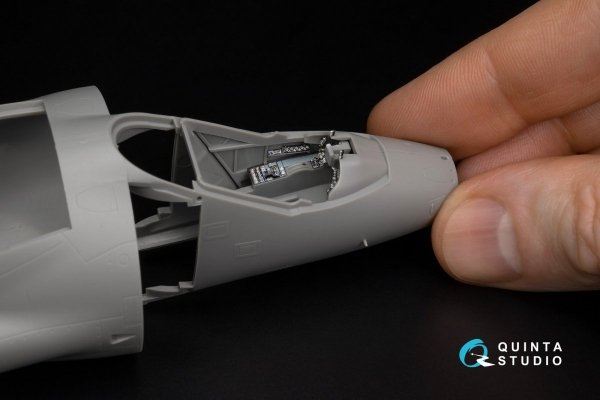 Quinta Studio QDS-48291 AV-8A Early 3D-Printed &amp; coloured Interior on decal paper (Kinetic) (Small version) 1/48