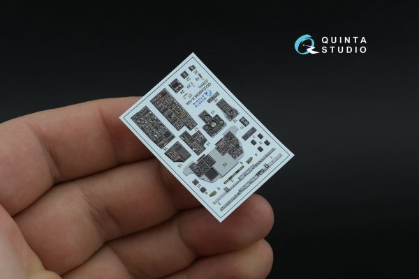 Quinta Studio QDS-48586 A-10A Warthog 3D-Printed &amp; coloured Interior on decal paper (GWH) (small version) 1/48
