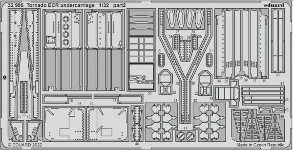 Eduard 32995 Tornado ECR undercarriage ITALERI 1/32